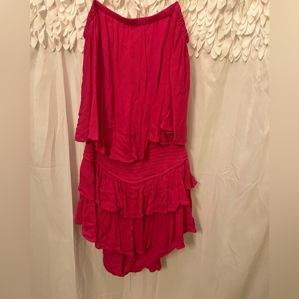 Strapless romper
